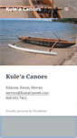 Mobile Screenshot of kuleacanoes.com