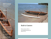Tablet Screenshot of kuleacanoes.com